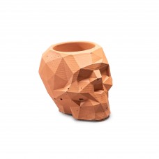 Вазон для суккулентов Geometric Skull Terracotta